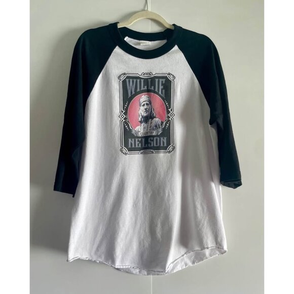 Willie Nelson Shirt, Men’s L Baseball-Style - Picture 8 of 8